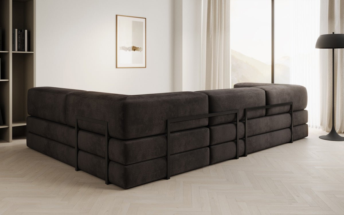 Designer Sofa Lazy L in Fluweel
