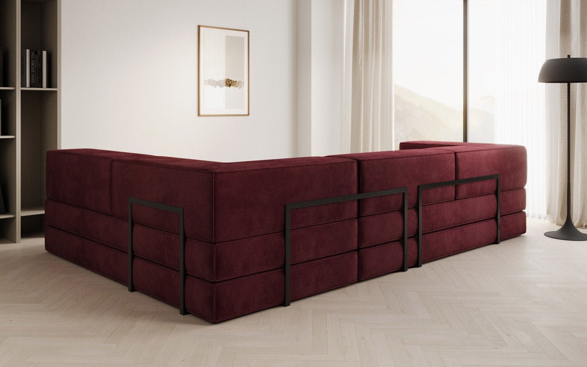 Designer Sofa Lazy L in Samt