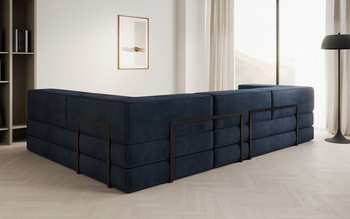 Designer Sofa Lazy L in Samt