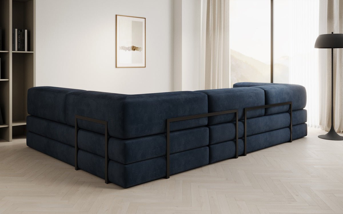 Designer Sofa Lazy L in Fluweel