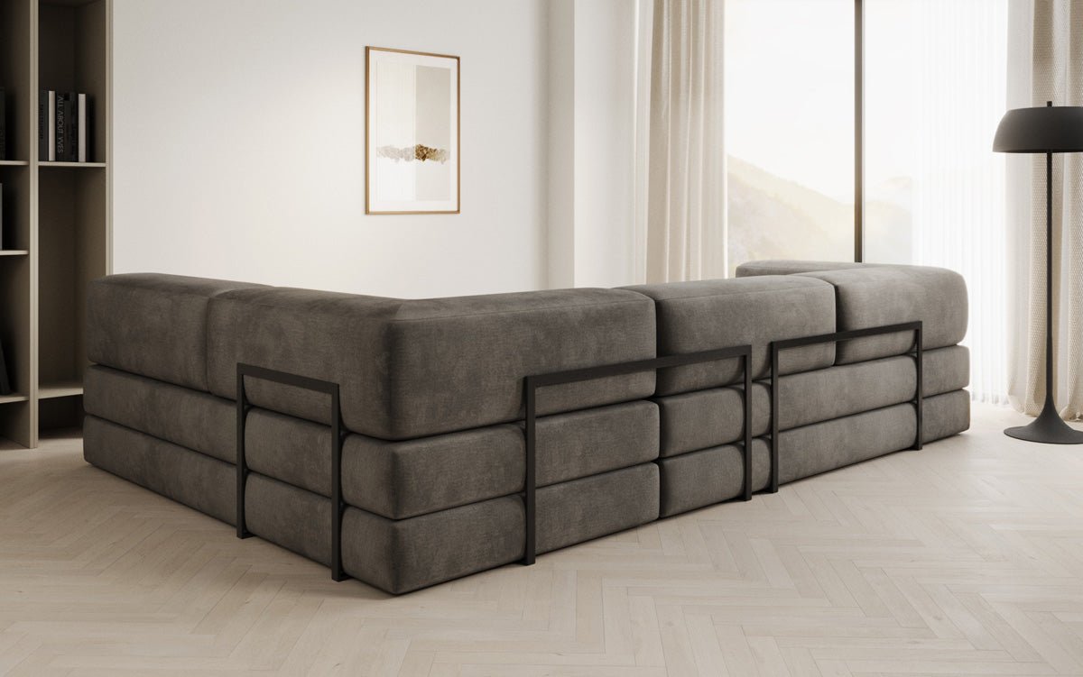 Designer Sofa Lazy L in Fluweel