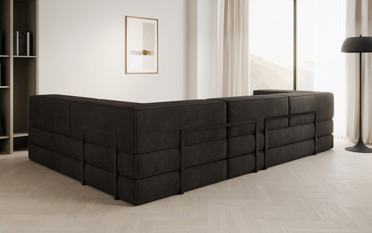 Designer Sofa Lazy L in Samt