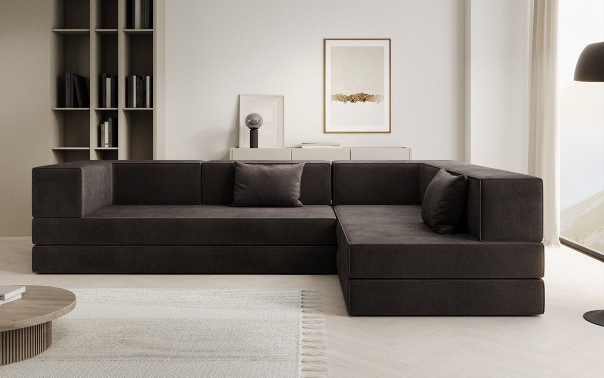 Designer Sofa Lazy L in Samt