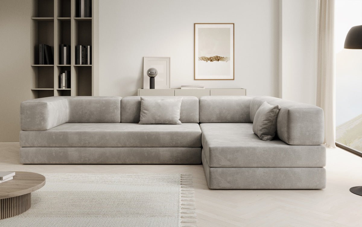 Designer Sofa Lazy L in Fluweel
