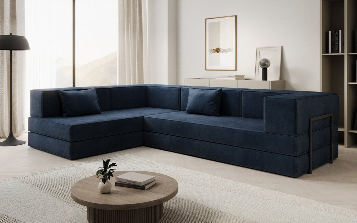Designer Sofa Lazy L in Samt