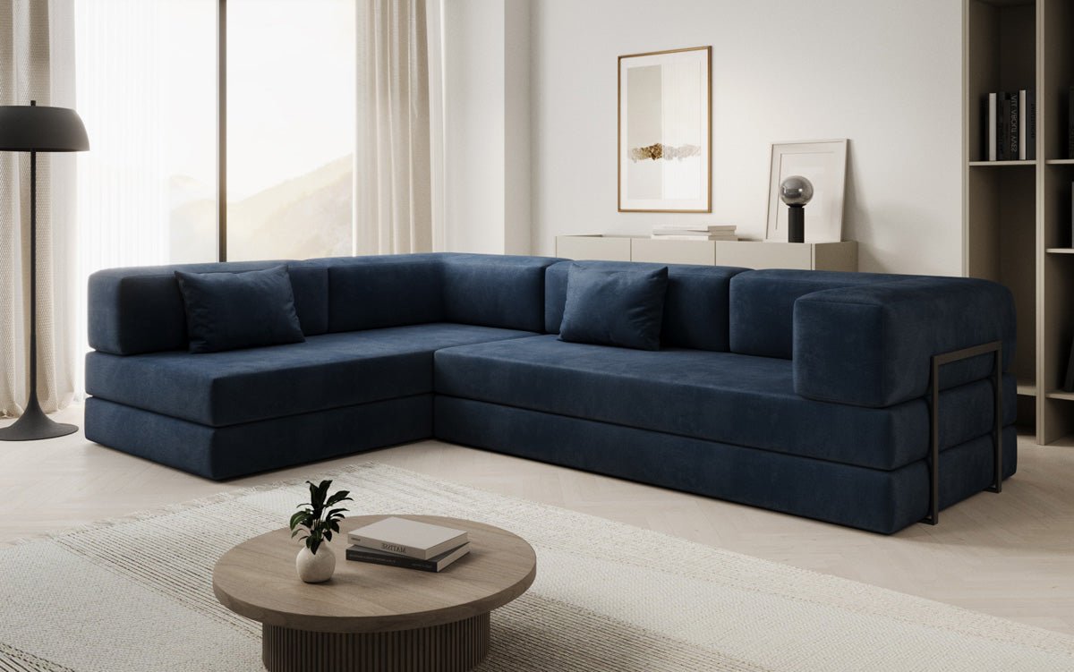 Designer Sofa Lazy L in Fluweel