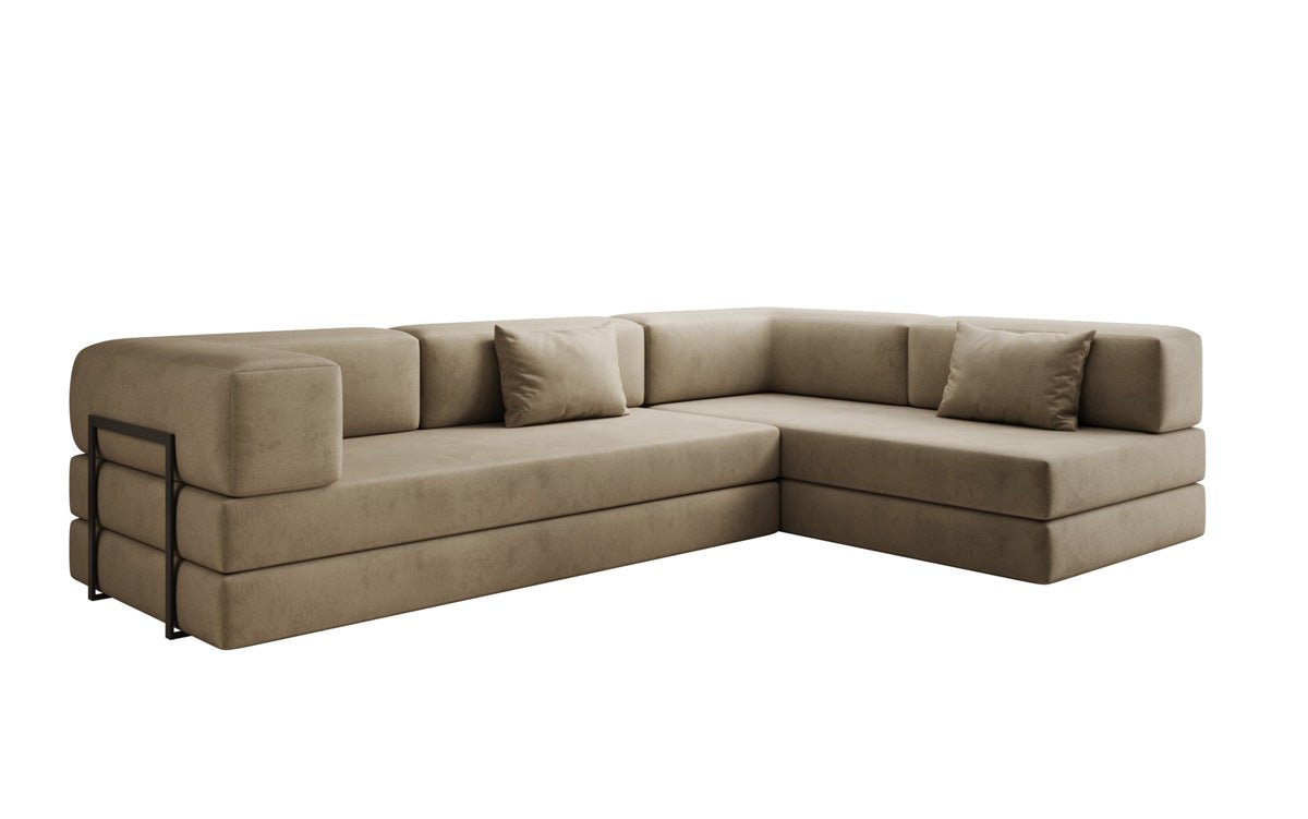 Designer Sofa Lazy L in Fluweel