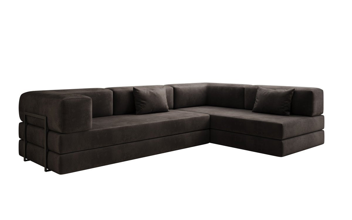 Designer Sofa Lazy L in Fluweel