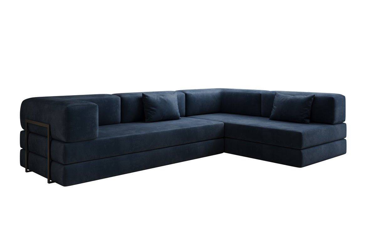 Designer Sofa Lazy L in Fluweel