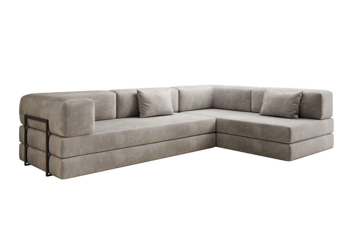 Designer Sofa Lazy L in Fluweel