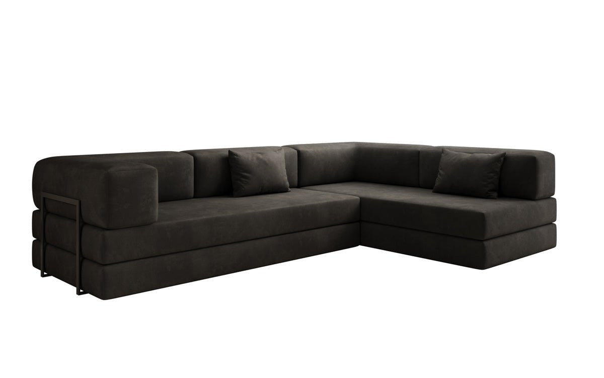 Designer Sofa Lazy L in Fluweel