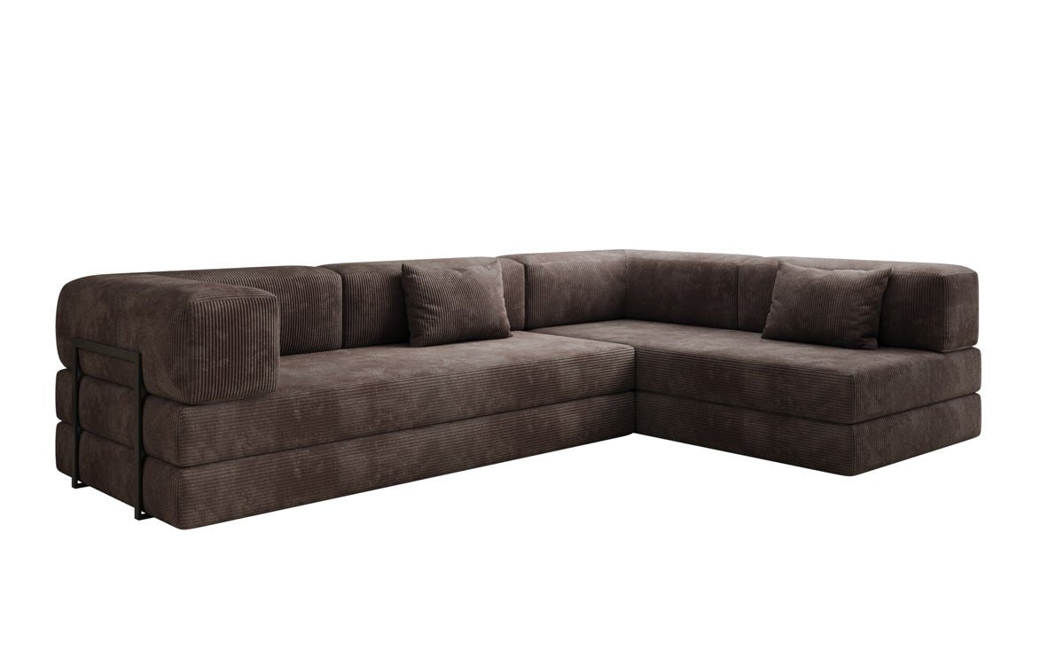 Designer Sofa Lazy L in Corduroy