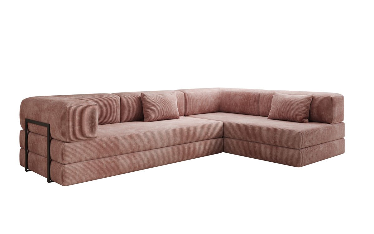 Designer Sofa Lazy L in Corduroy
