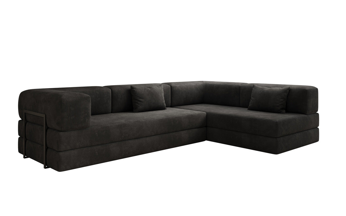 Designer Sofa Lazy L in Corduroy