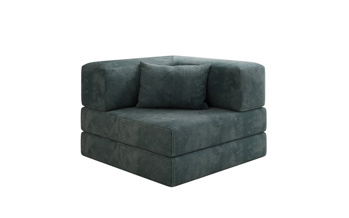 Designer Sofa-Sessel Lazy in Corduroy