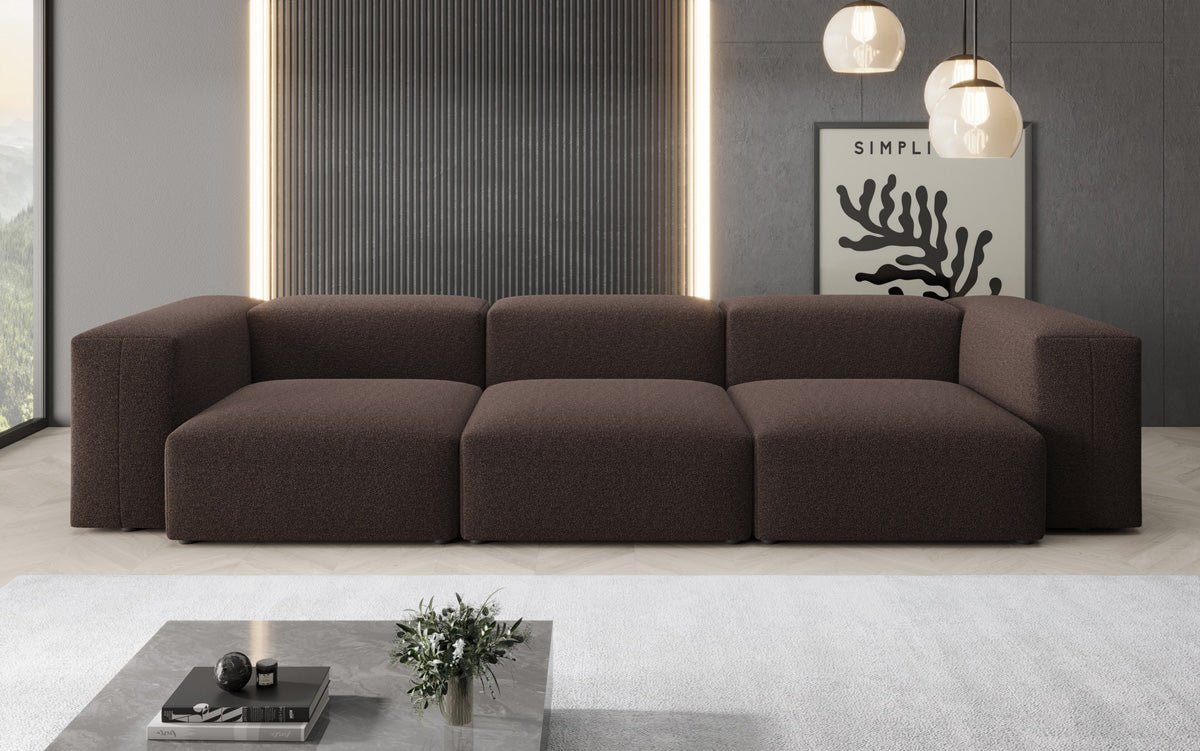 Ontwerper 3-zits bank Snug in Bouclé