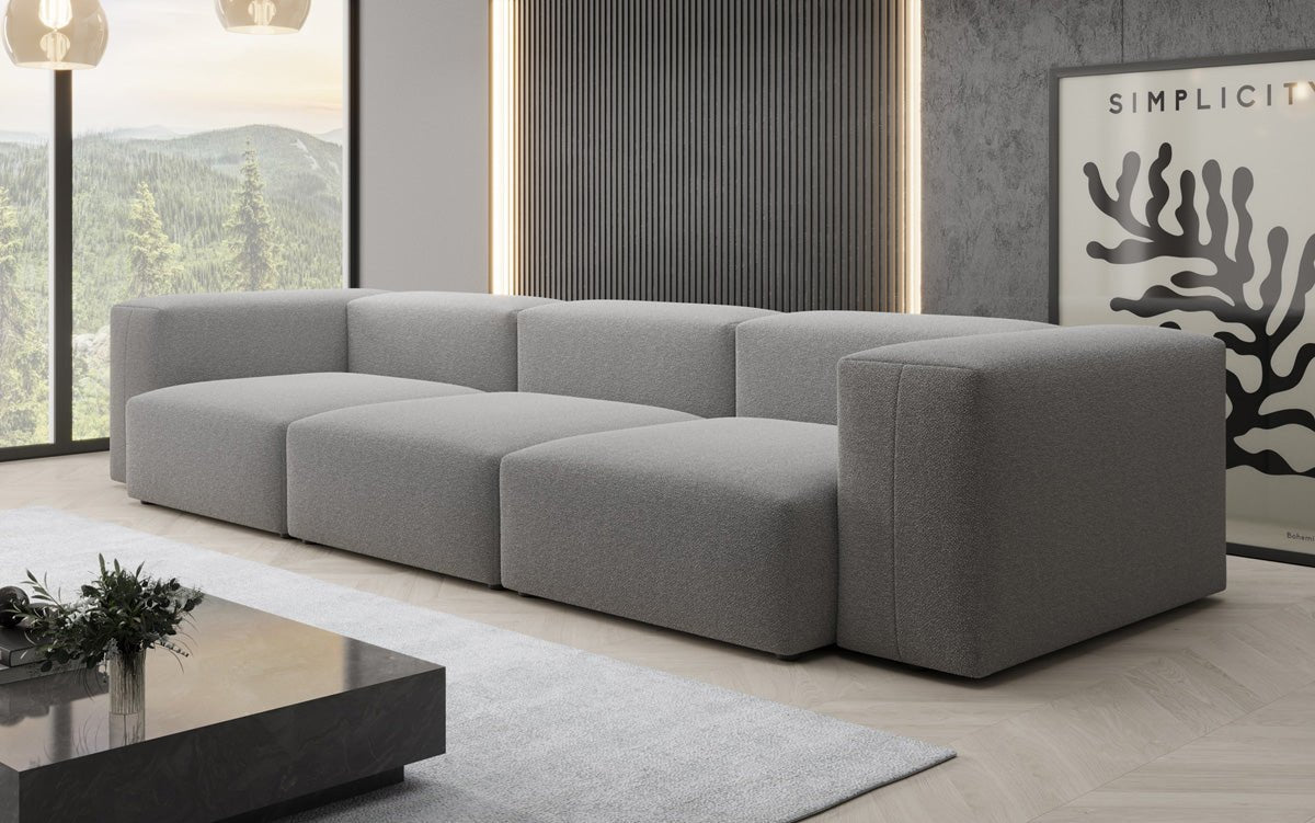 Ontwerper 3-zits bank Snug in Bouclé