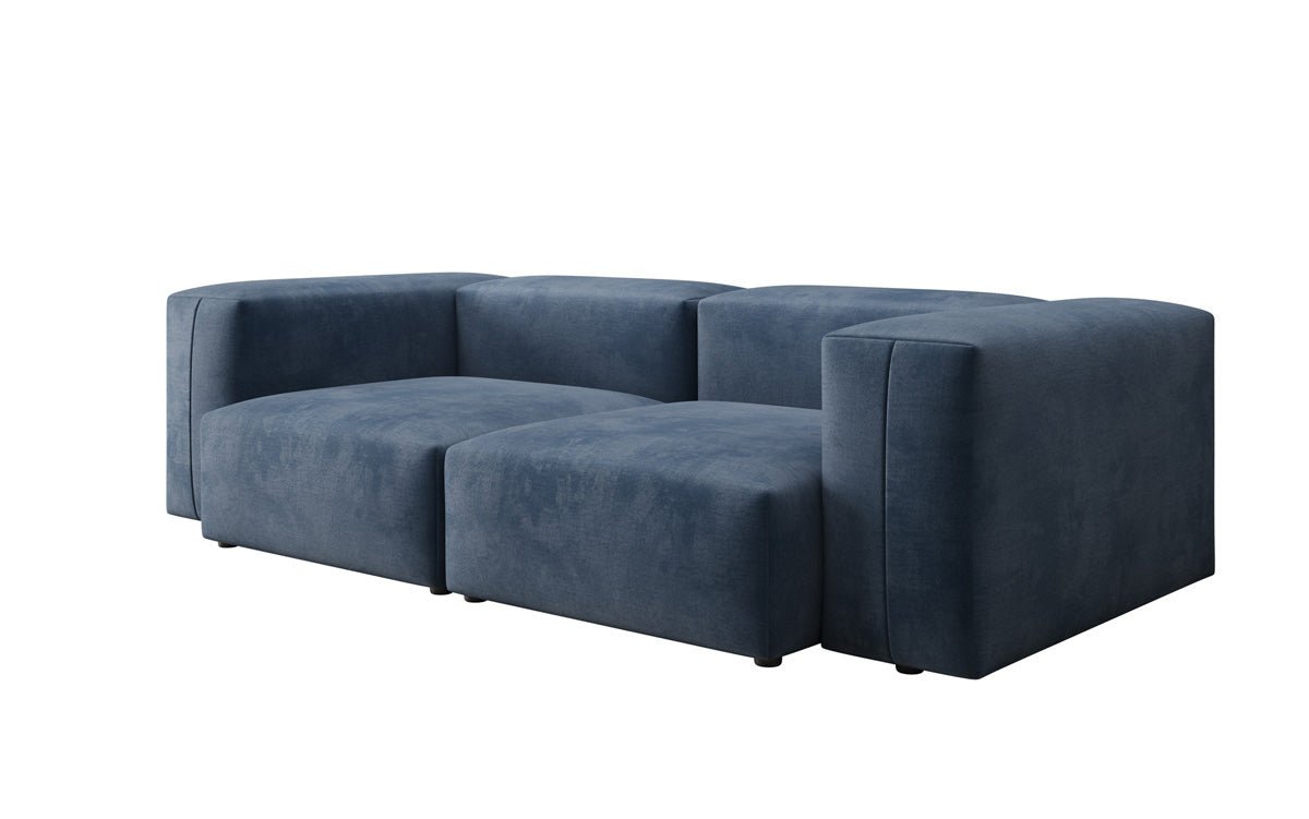 Designer 2-zits bank Snug in Fluweel