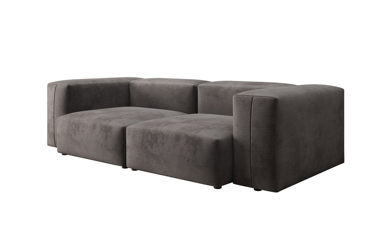 Designer 2-zits bank Snug in Fluweel