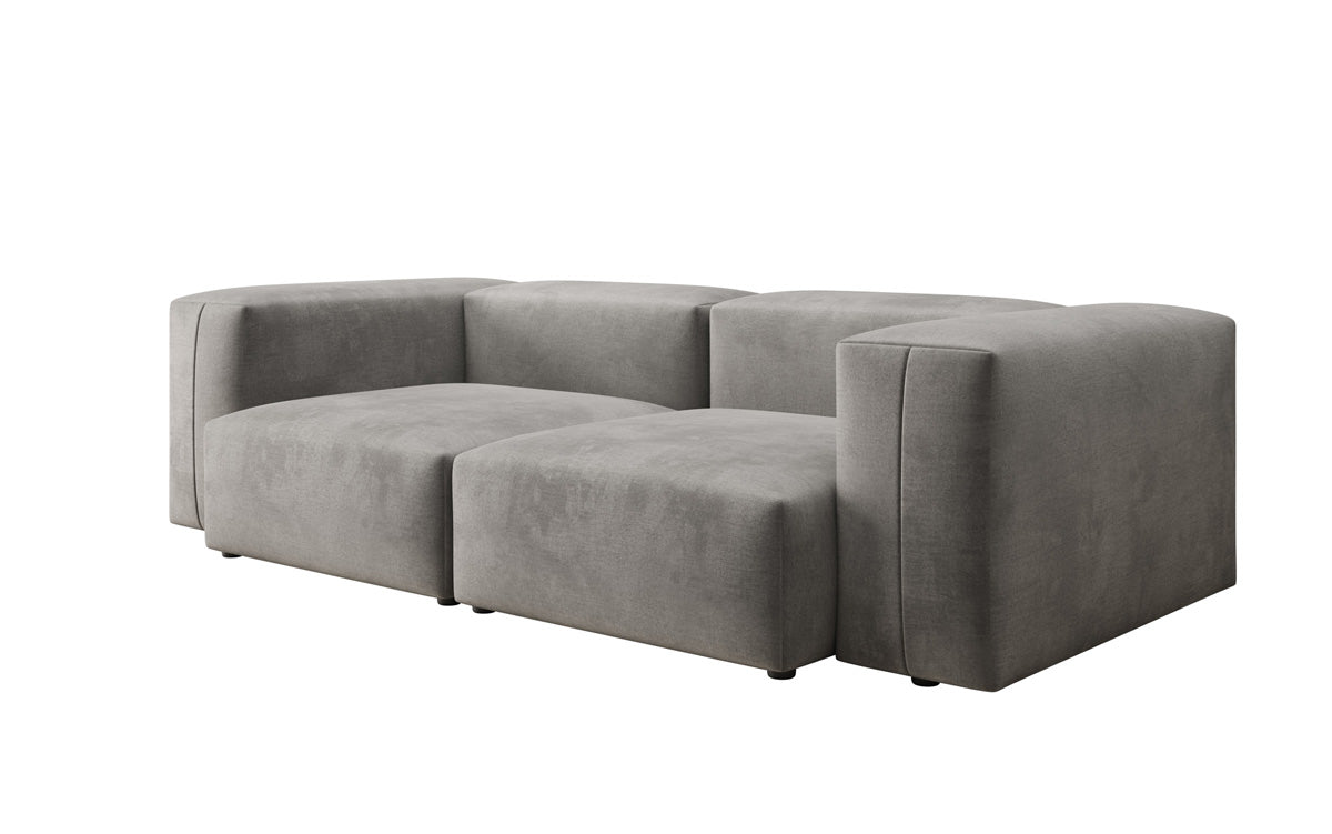 Designer 2-zits bank Snug in Fluweel