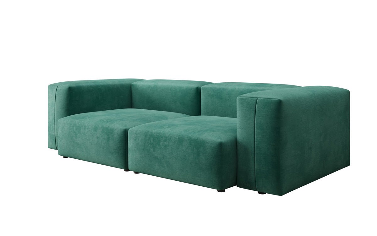 Designer 2-zits bank Snug in Fluweel