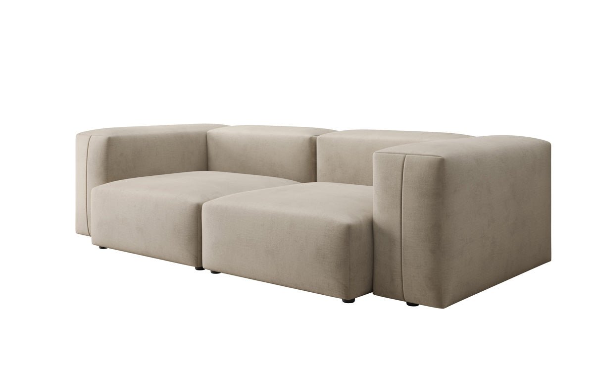 Designer 2-zits bank Snug in Fluweel