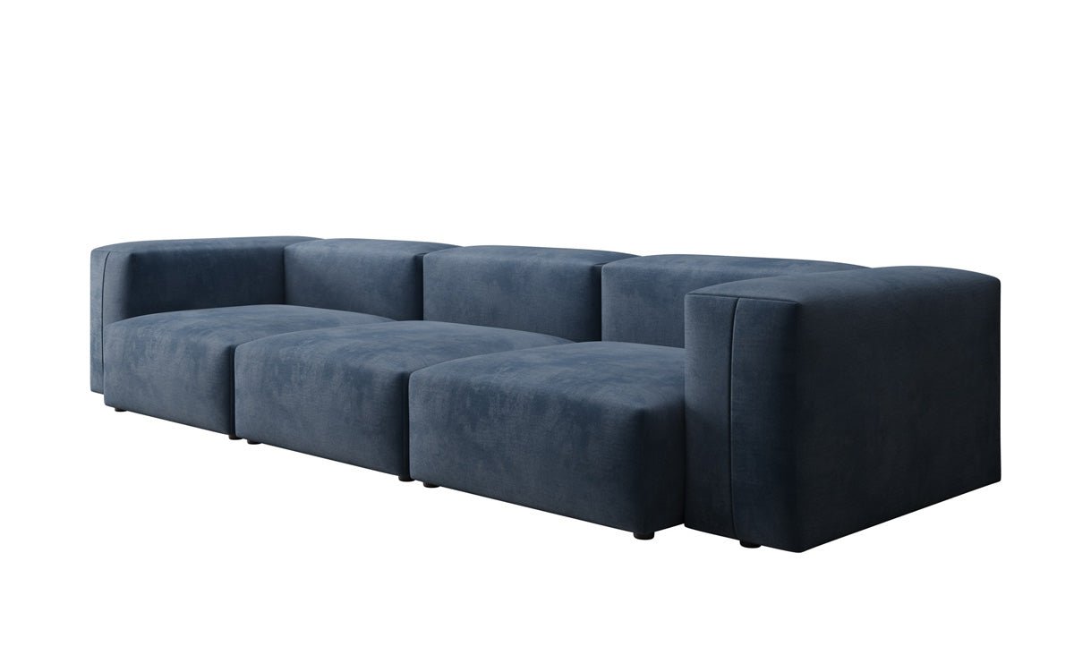 Ontwerper 3-zits bank Snug in Fluweel