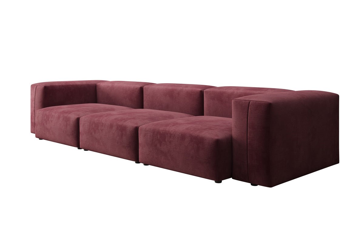 Ontwerper 3-zits bank Snug in Fluweel