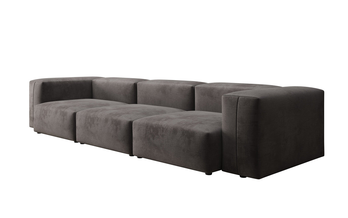 Ontwerper 3-zits bank Snug in Fluweel