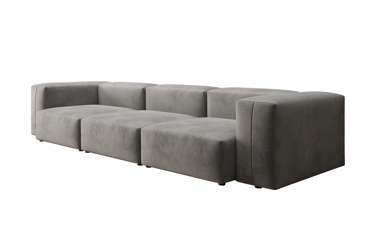 Ontwerper 3-zits bank Snug in Fluweel