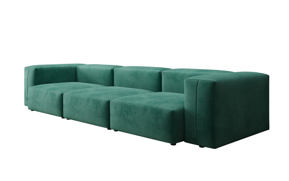 Ontwerper 3-zits bank Snug in Fluweel