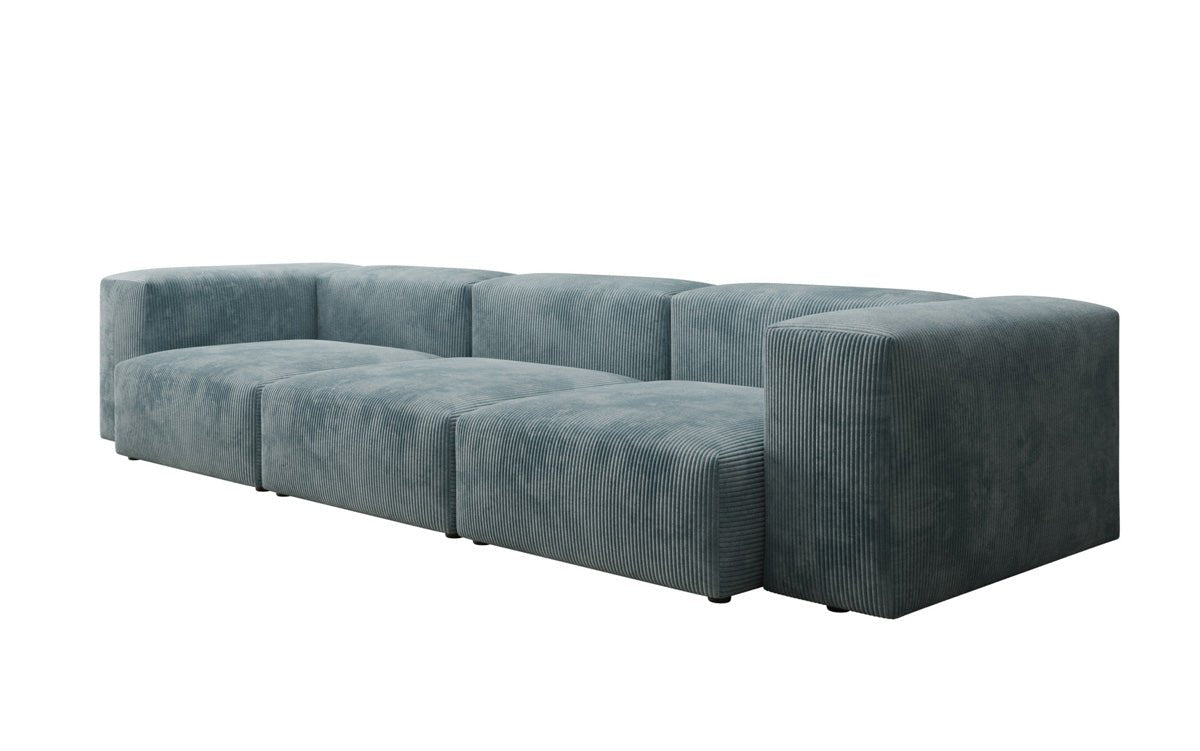 Designer 2-seater Snug sofa in corduroy
