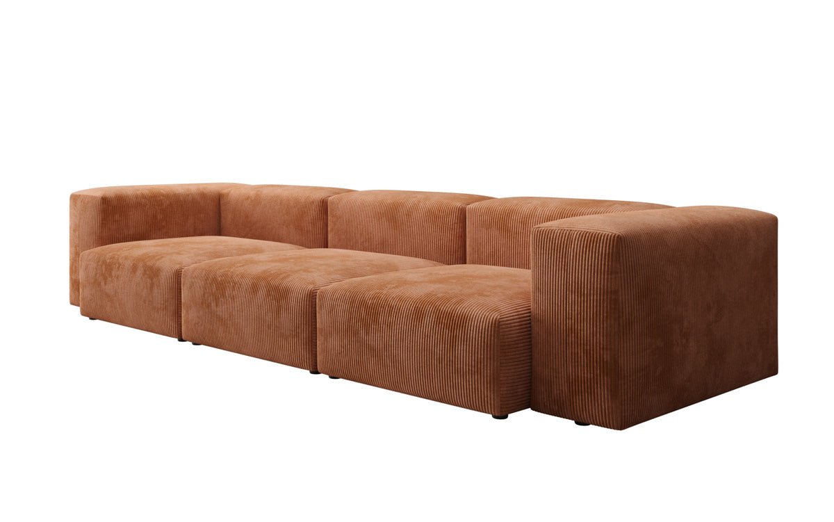 Designer 2-seater Snug sofa in corduroy