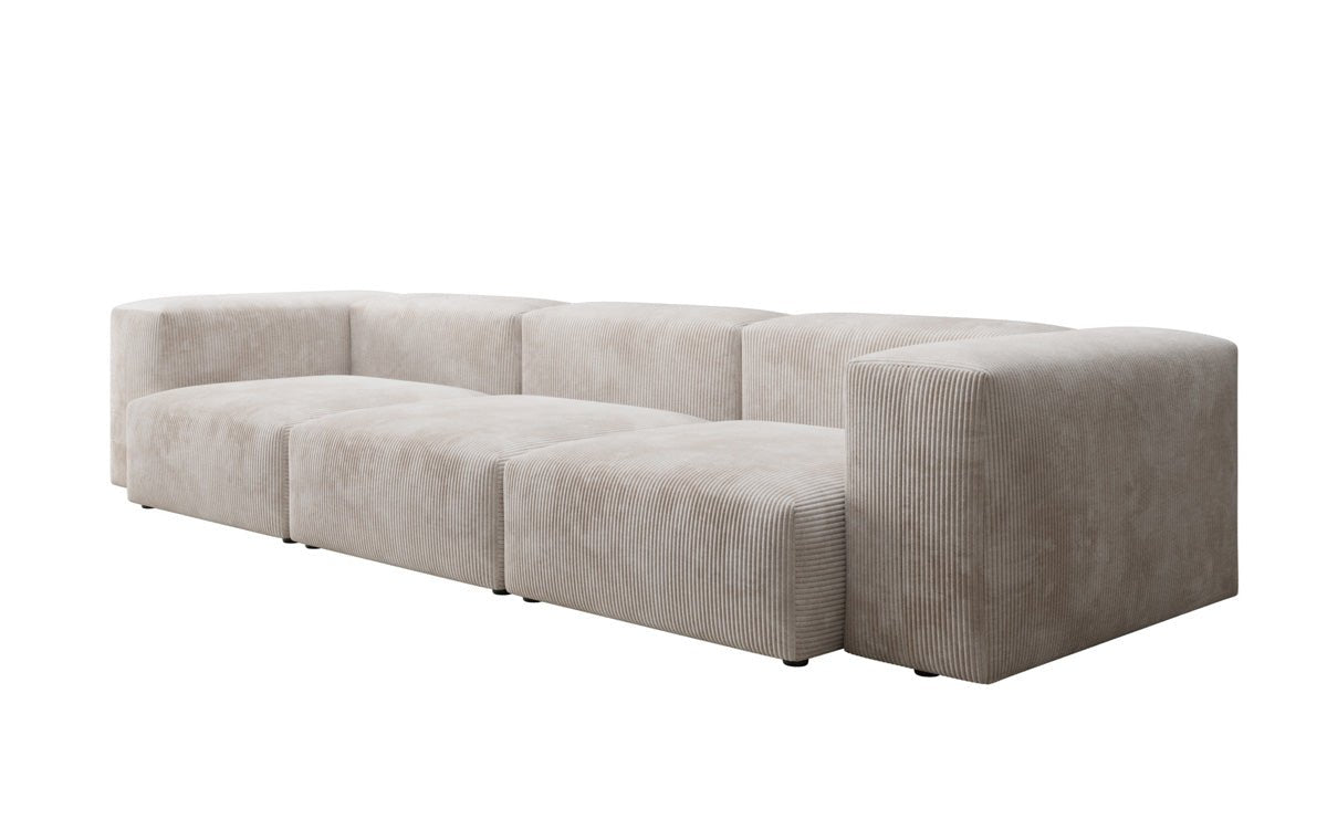 Designer 2-seater Snug sofa in corduroy
