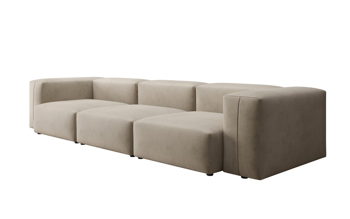 Ontwerper 3-zits bank Snug in Fluweel