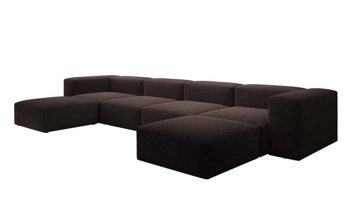 Designer U Sofa Snug in Bouclé