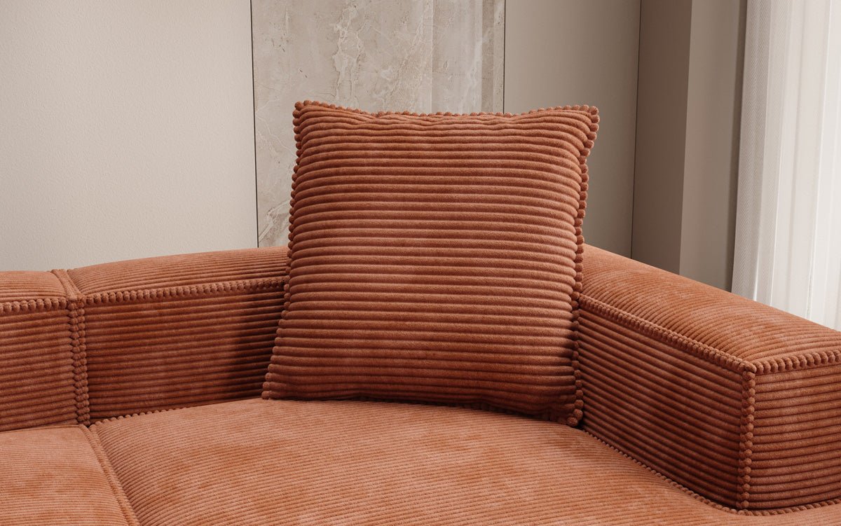 Zierkissen Lesley 60x60 in Ribstof