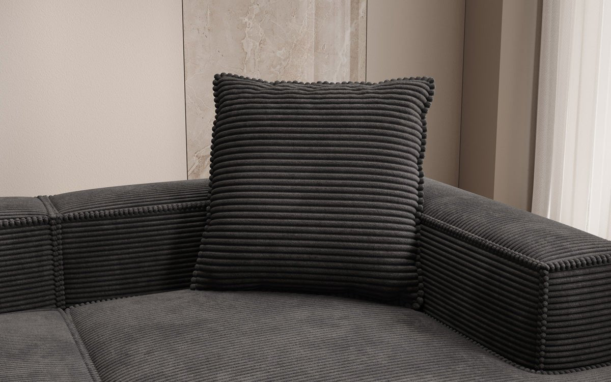 Zierkissen Lesley 60x60 in Ribstof