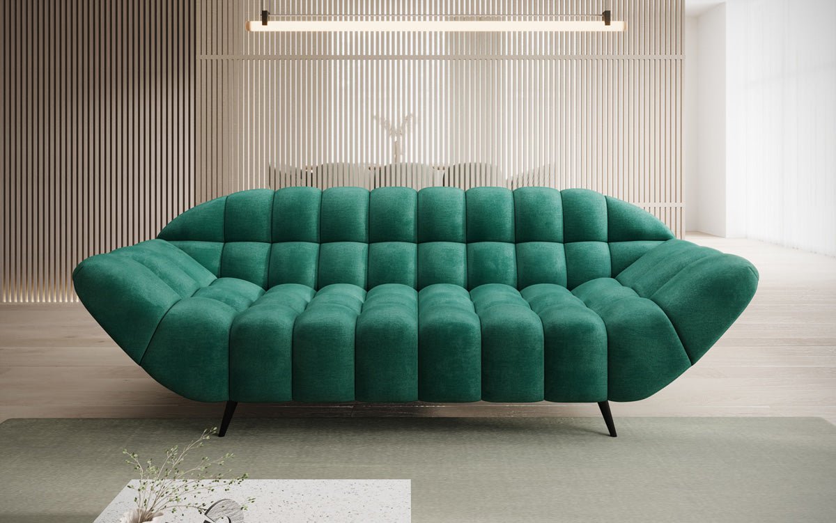 Designer 2-zits bank Amora in Fluweel