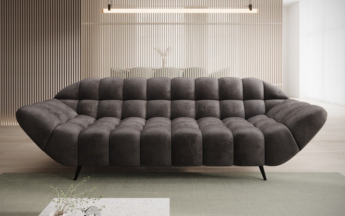 Designersofa 3-zits Amora in Fluweel