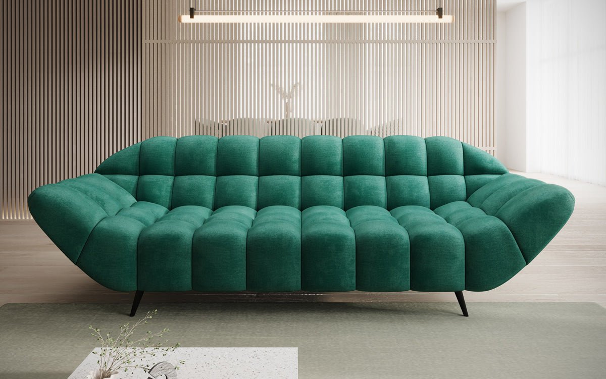 Designersofa 3-zits Amora in Fluweel