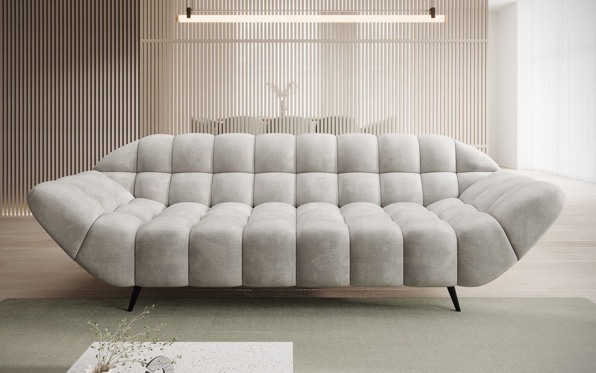 Designersofa 3-zits Amora in Fluweel