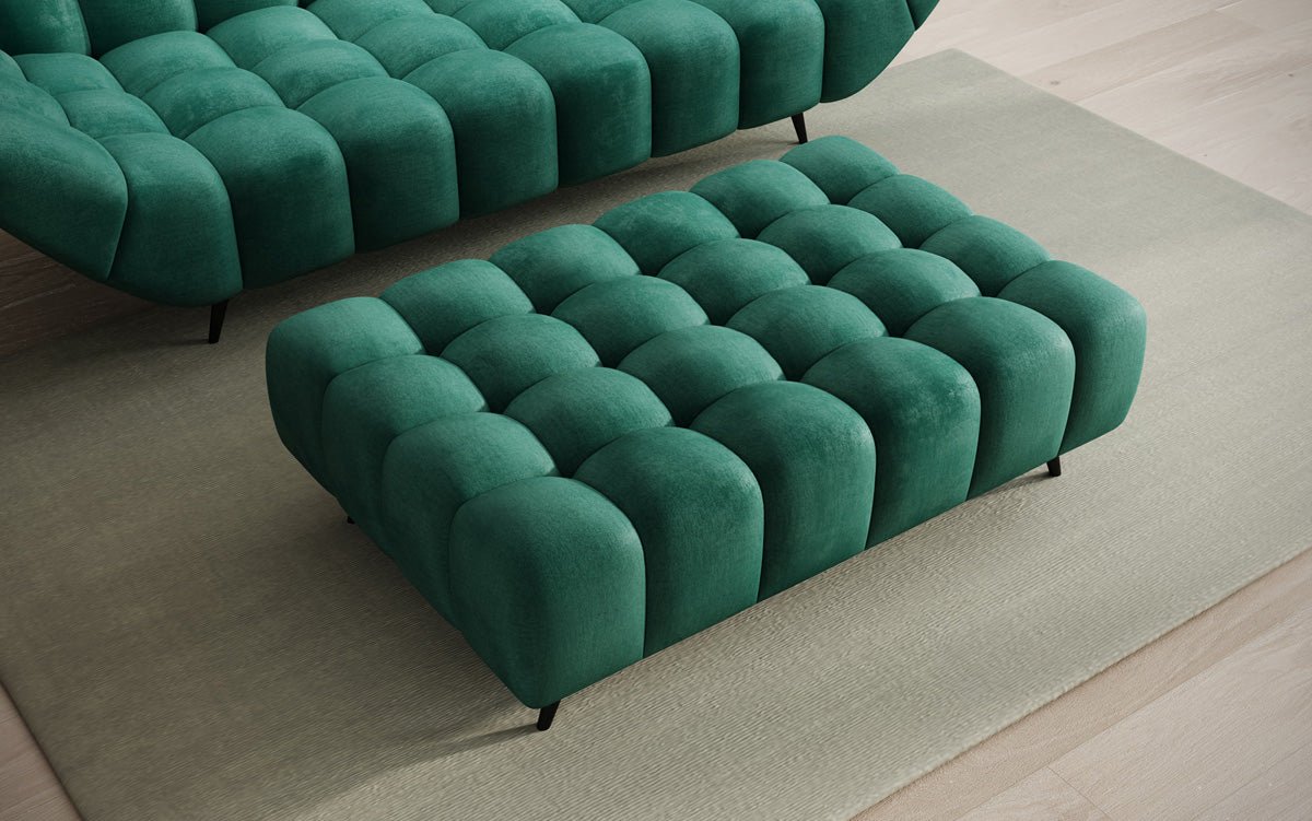 Beistellhocker Amora in Fluweel