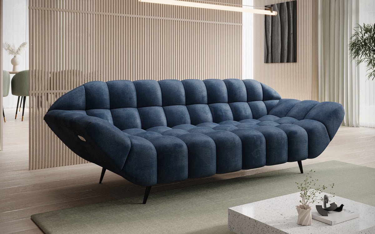 Designersofa 3-zits Amora in Fluweel
