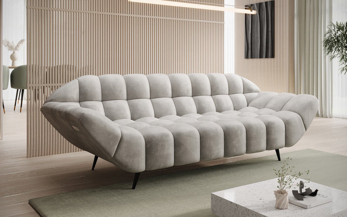 Designersofa 3-zits Amora in Fluweel