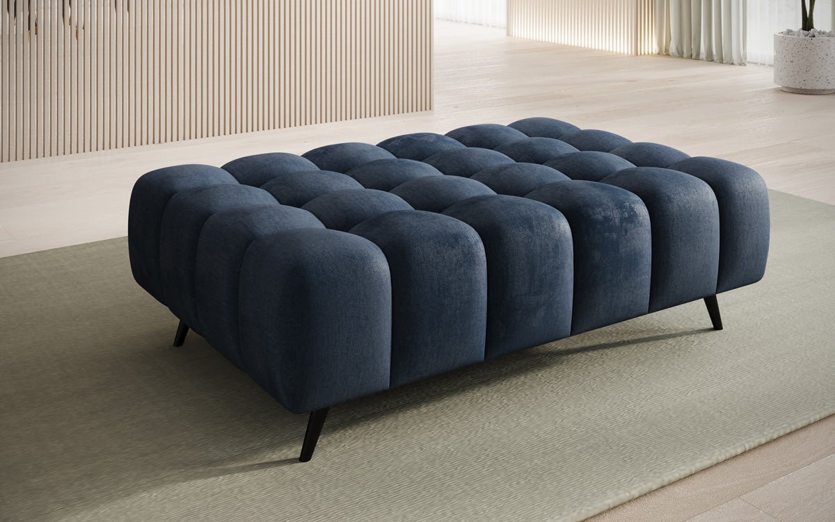 Beistellhocker Amora in Fluweel