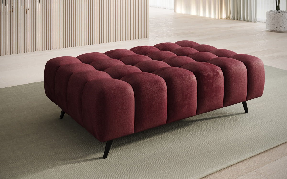Beistellhocker Amora in Fluweel