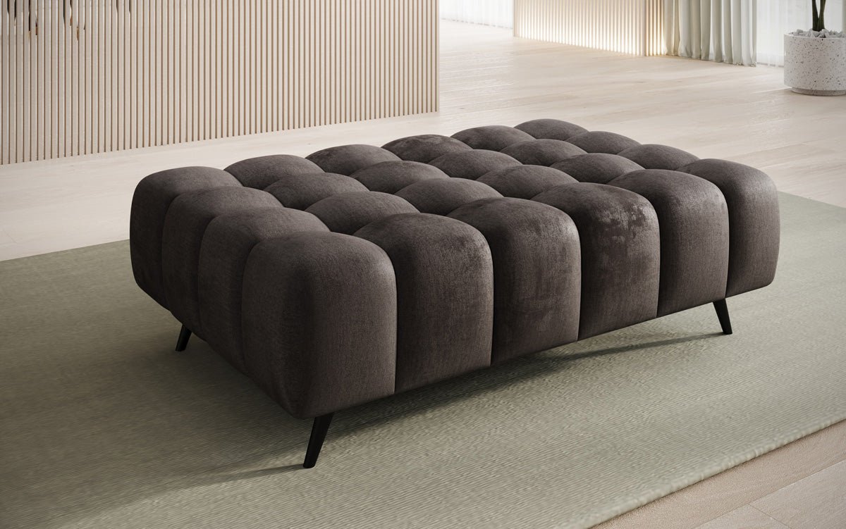 Beistellhocker Amora in Fluweel