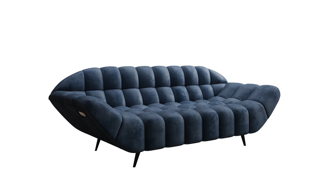 Designer 2-zits bank Amora in Fluweel