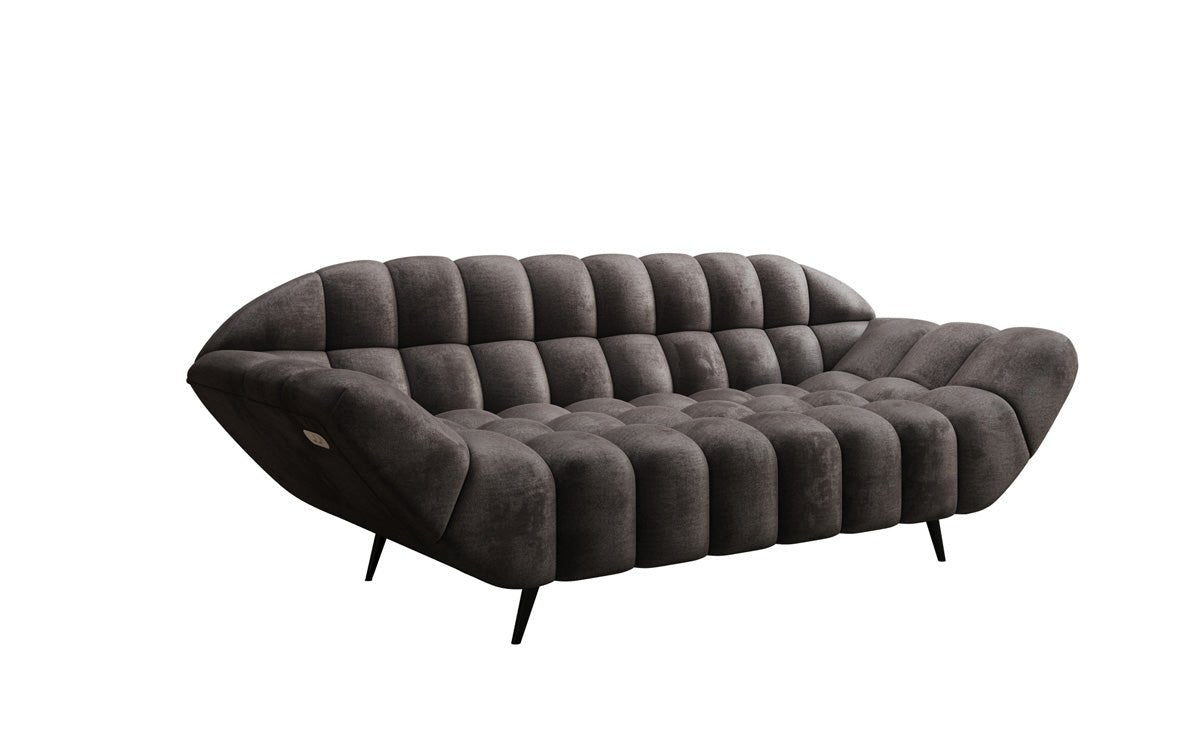 Designer 2-zits bank Amora in Fluweel